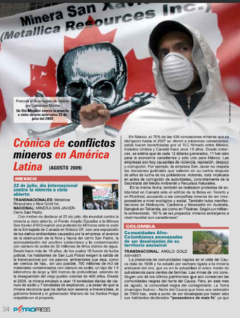 Petropress 16 | Cronología de conflictos mineros en América Latina Agosto 2009