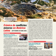 Petropress 17 | Cronología de conflictos mineros en América Latina Septiembre a octubre 2009