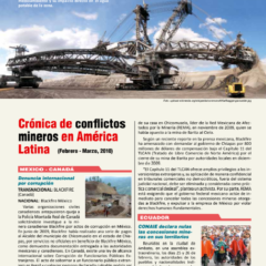 Petropress 19 | Cronología de conflictos mineros en América Latina Febrero a marzo 2010