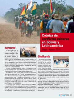 Petropress 26 | Cronología de conflictos mineros en Bolivia y en Latinoamérica Mayo a agosto 2011