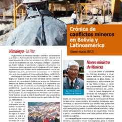 Petropress 28 | Cronología de conflictos mineros en Bolivia y Latinoamérica Enero a marzo 2012