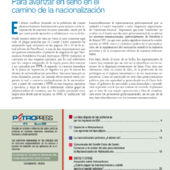 Petropress 8 Editorial | Para avanzar en serio en el camino de la nacionalización