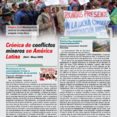 Petropress 15 | Cronología de conflictos mineros en América Latina abril a mayo 2009