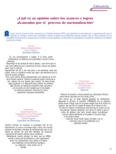 Petropress 3 | ¿Cuál es su opinión sobre los avances y logros alcanzados por el  proceso de nacionalización?