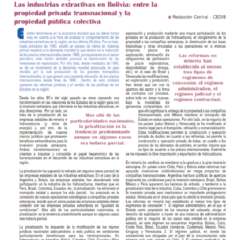 Petropress 3 | Industrias extractivas en Bolivia entre la propiedad privada transnacional y la pública