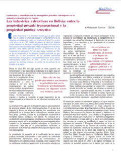 Petropress 3 | Industrias extractivas en Bolivia entre la propiedad privada transnacional y la pública