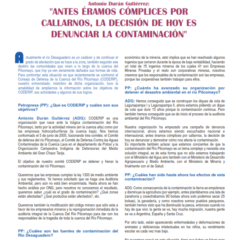 Petropress 5 | Antes éramos cómplices por callarnos la decisión de hoy es denunciar la contaminación