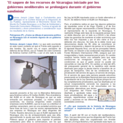 Petropress 5 | El saqueo de los recursos naturales de Nicaragua iniciado por los gobiernos neoliberales