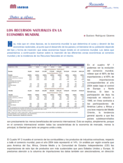 Petropress 4 | Los recursos naturales en la economía mundial