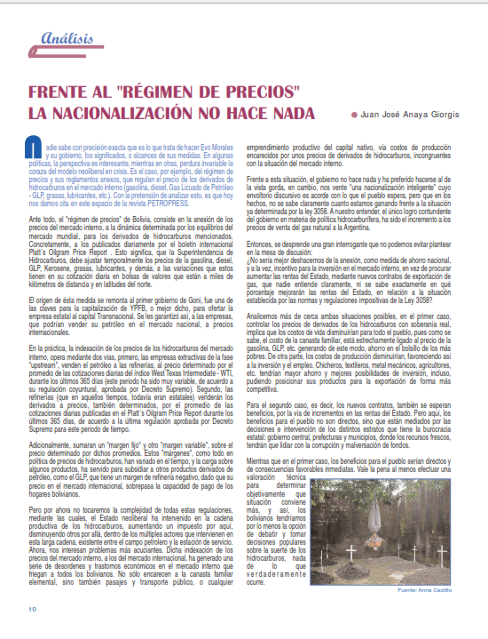 Petropress 4 | Frente al régimen de precios la nacionalización no hace nada